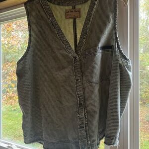 Free People Button-Up Vest